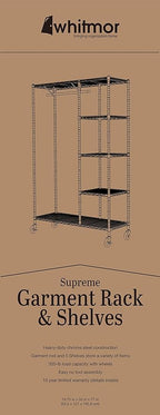 Whitmor Modern Industrial Freestanding Closet Organizer