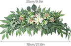 28inch Artificial Succulents Swag Decorative Swag with Eucalyptus Leaves and Succulents Greenery Swag Farmhouse Floral Garland for Table Centerpieces Wall Decor(#1)