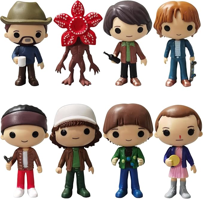 8Pcs Stranger Figure,Character Model Collectable Figure Creative Gift for Fans