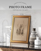 VIYYIEA Vintage Gold Framed Wall Art for Living Room, Easter Canvas Prints Home Decor, Sketch Painting Picture, Bedroom Wall Decor Gifts for Friends or Family -【The Hidden Hare】-(16L x 12W)