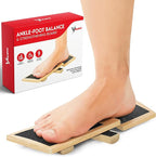 Ankle Strengthener & Axis Board, Bamboo Ankle Balance Board for Physical Therapy, Blackboard Foot Trainer & Foot Strengthener, Giboard for Balance Training, Axisboard for Leg Stability