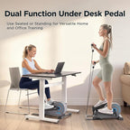 JLL Elliptical Exercise Machine, Mini Elliptical Cross Trainer 2-in-1 Sit/Stand, 8-Level Magnetic Resistance, Compact Home & Office, LCD Monitor, Free Smart Fitness App, Transport Wheels