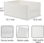 Fabric Storage Bins, 3 Pack Foldable Storage Baskets for Shelves, Decorative Linen Closet Organizers and Storage, Storage Box Container for Organizing Clothes Toy Pantry Wardrobe Closet