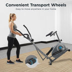 JLL Smart Upright Elliptical & Full-Body Cross Trainer – Compact, Low-Impact Cardio Machine for Home, Arm & Leg Workout, Whisper-Quiet, Heart Rate Monitor, Bluetooth with Fit App, Magnetic Resistance
