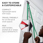THERABAND CLX Resistance Band with Loops, 5-Foot Non-Latex Exercise Band for Mobility, Rehab, Stretching & Home Workouts, Color-Coded Resistance Levels