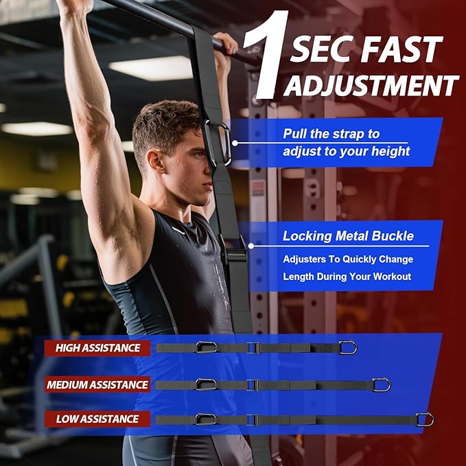 LEEKEY Resistance Bands, Exercise Bands with Handles,Pull Up Assist Bands - Band Set with Door Anchor - Bands for Working Out,Band for Men and Women Fitness Training,Home Workouts