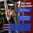 LEEKEY Resistance Bands, Exercise Bands with Handles,Pull Up Assist Bands - Band Set with Door Anchor - Bands for Working Out,Band for Men and Women Fitness Training,Home Workouts