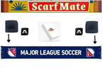 Magnetic Sports Scarf Wall Display (Blue)