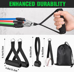 TOBWOLF 4PCS Baseball Exercise Bands with Interchangeable Grips, Baseball Resistance Trainer for Pitching & Throwing, Training Aid for Baseball Softball Pitchers to Build Arm Strength, Warm-Up