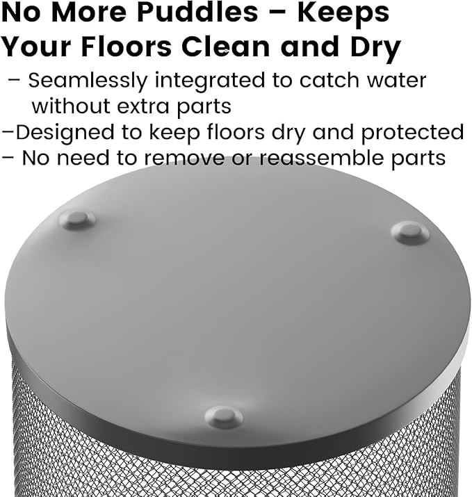 19.5" H Mesh Umbrella Stand - Ventilated Mesh Umbrella Holder for Entryway - Extra Capacity Storage for Umbrellas Canes & More - Freestanding Indoor Organizer 10.4" L x 10.4" W x 19.5" H - 4P Black