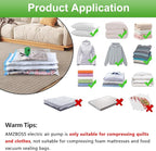 Electric Pump for Vacuum Storage Bags, Portable Vacuum Bag Pump, Electric Vacuum Pump for Storage Bags, Great for Various Vacuum Seal Bags for Clothing,Blankets,Bedding- Green (No Bags)