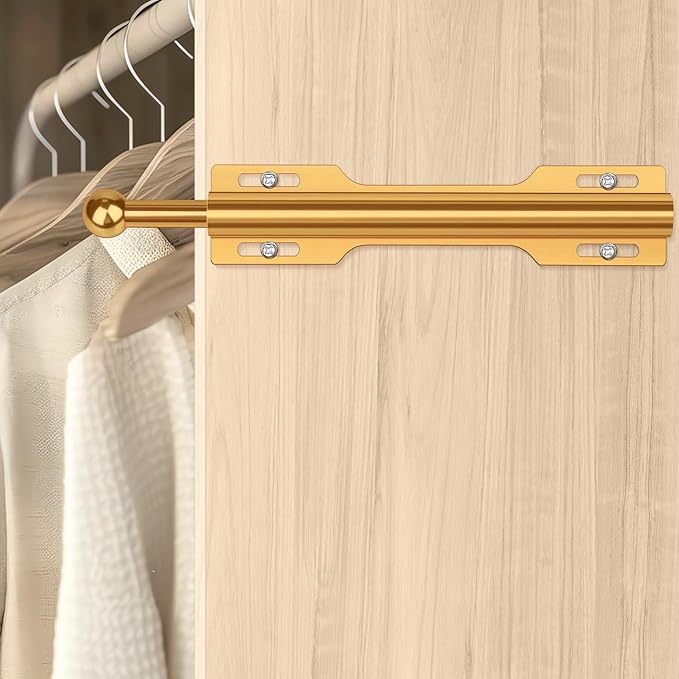 FIRJOY 12" Valet Rod for Closet Pull Out (1 Pack, Orange)