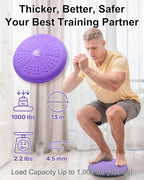 Tumaz Wobble Cushion - Wiggle Seat to Improve Sitting Posture & Stay Focused for Sensory Kids, Balance Disc to Core Strength & Flexible Seating [Extra Thick Balance Board, Pump Included Wobble Board]