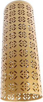 Fabater Umbrella Stand, Metal Umbrella Holder, Indoor Umbrella Rack Organizer with Hollow Design, Umbrella Storage for Entryway, Office, Home (Gold)
