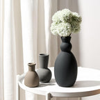 Ceramic Vase Set of 3, Nordic Minimalist Multicolor Vases Home Decor, Rustic Farmhouse Decor Pottery Vases for Bouquet Pampas Grass Dried Fresh Flowers, Living Room, Kitchen, Entryway Mantel, Bedroom