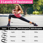Ankle Resistance Bands with Cuffs, Ankle Bands for Working Out, Ankle Resistance Band for Legs and Glutes Workout Equipment, Butt Exercise Equipment for Women