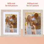 Lyeasw 5x7 Picture Frame 15 Pack, Display Pictures 4x6 with Mat or 5x7 without Mat, Beige Bulk Photo Frames for Wall or Tabletop