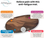 Wurf Board by JumpSport (Santa Cruz or Maui style) | Curved Air-Spring Anti-Fatigue Mat for Standing Desk Users | Stress-Relieving Desk Accessory | Comfort In Motion