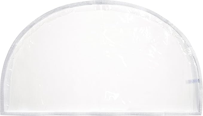 Clear Vinyl Shoulder Covers Closet Suit Protects Storage Home Decor Set of 12, 12"H x 22"W x 2"D