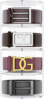 NIUBEE Belt Organizer, Acrylic 4 Layers Belt Case Storage Holder and Display for Accessories like Jewelry,Watch,Bracelets