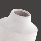 Mitt&Ditt Ceramic Flower Vase, 12.5 inch Tall Off-White Vase, Large Decorative Terracotta Vases, Farmhouse Rustic Pottery Vases for Home Decor, Living Room, Table