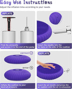 Wobble Cushion with Inflation Pump - Wobble Disk Balance Disc Wiggle Seat for Sensory Kids, Balance Pads