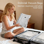 Travel Vacuum Storage Bags with USB Electric Pump, 18 Pack Compression Seal Bags for Luggage and Suitcase, Space Saver for Clothes and Clothing