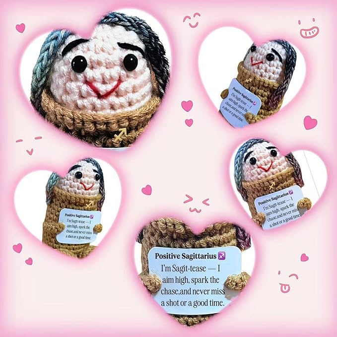 Sagittarius Gifts Birthday Women Men Christmas Stocking Stuffers Inspirational Sagittarius Plush Toy Zodiac Astrology Cute Doll for Halloween,Retirement Bosses Day(Sagittarius)