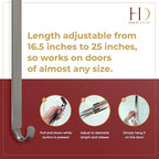 Haute Decor Adjustable Length Wreath Hanger - 20 Lb. Capacity