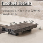 Natural Marble Tray Pedestal Stand, Soap Dispenser Holder, Modern Marble Riser for Decor Display, Soap Pedestal for Bathroom, Kitchen, Home Decor