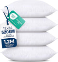 Utopia Bedding Throw Pillows (Set of 4, White) – 12 x 24 Inches Down Alternative Pillows for Bed, Sofa, and Couch - Fluffy Decorative Stuffer Pillow for Indoors & Outdoors
