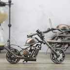 Motorcycle Gifts for Men Women - Handmade Metal Motorcycle Figurine - Unique Gifts for Bikers Him Dad Grandpa Husband Friend - Vintage Man Cave Home Office Desk Decor