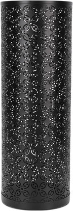 Metal Round Umbrella Stand Rack, FreeStanding Umbrella Holder for Entryway, Home, Office (Black)