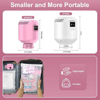 Electric Pump for Vacuum Storage Bags, Portable Vacuum Bag Pump, Electric Vacuum Pump for Storage Bags, Great for Various Vacuum Seal Bags for Clothing,Blankets,Bedding- Pink (No Bags)