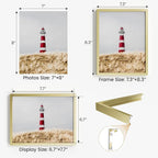 7x8 Aluminum Metal Picture Frame,Tempered Glass Gold Photo Frame 7x8 for Family Photo,Posters,Art,Document to Wall Mount Horizontally or Vertically