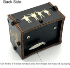 Pursuestar TheBeatles Let It Be Wind Up Music Box, Vintage Engraved Wood Mechanism Musical Gifts for Mother's Day Valentine's Day Christmas Thanksgiving