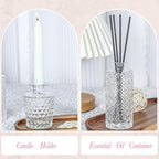 Clear Glass Bud Vases Set of 5, Mini Flower Vase for Centerpieces, Small Clear Vases in Bulk for Wedding Decorations, Vintage Vase for Table, Recepetion, Home Décor