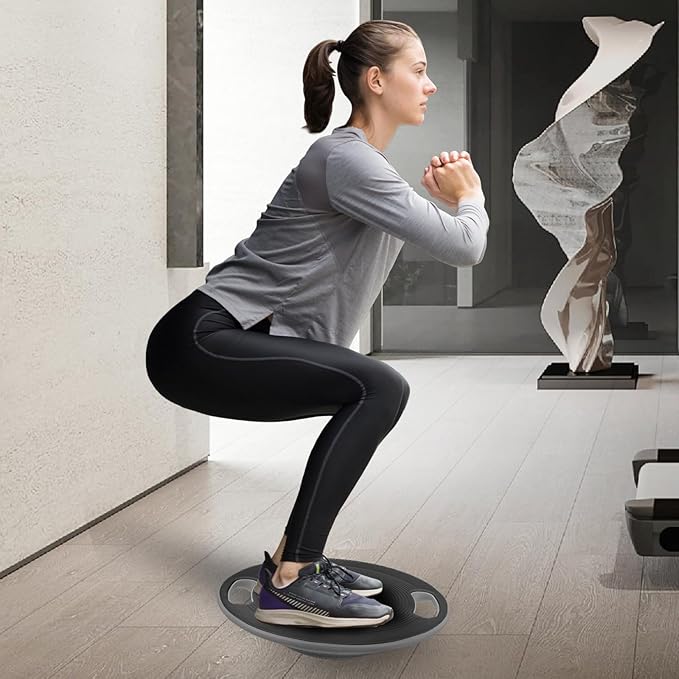 Wobble Balance Board with 15.5" No-Skid Surface for Core Trainer Physical Therapy, Home Office Exercise Balance Board for Woman & Man