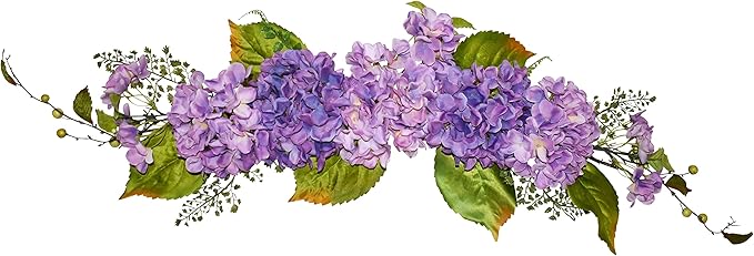 V-MAX 28" Hydrangea Swag - Lavender Purple Colors
