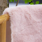 Pink Faux Fluffy Rabbit Fur Rug for Living Room Shag Washable Rug Area Rugs for Bedroom 3x5 Nursery Rugs