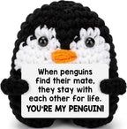 Belatelove Anniversary Valentines Gifts for Women Men, Mini Funny Handmade Crochet Doll Birthday I Love You Gifts for Boyfriend Girlfriend, Romantic Sweet Gift for Husband Wife Cute Easter Decor