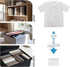 7 Pcs PLIIO Medium Filers, Foldable Clothes Organizer, Space-Saving Closet and Suitcase solution, Wrinkle-Free Storage Solution for Home and Travel, Wardrobe Organizer and Clothes Folder