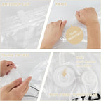 Hanging Vacuum Storage Bags 5 Pack, Space Saver Garment Bags 53.2 x27.6 inch, Vacuum Seal Bags for Clothing for Jacket, Suits, Dress, Clothing, Space Saver Bags With Hook