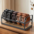 Belt Organizer - Belt Storage for Closet Drawer Dresser Wood Belt Rack Display, 5 Compartments, Gift for Man