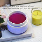 7-Color Changing Wax Melt Warmer, Modern Ripple Design 3-in-1 Electric Candle Warmer with Large Melting Dish, Ceramic Scented Wax Melter Essential Oil Burner for Home Aromatherapy, White