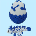 Enchanted 3D Egg with Miniature Inside - Handcrafted Printed Collectible | Fantasy Decor & Gift (Iceball Dragon & Egg (Box))