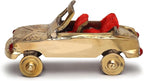 NAMS Brass Vintage Car Showpiece Antique Classic Convertible Figurine Red Seat for Home Decor, Office Desk, Living Room Decoration Traditional Collectible Display Showcase Unique Gift Item (9x5x4 cm)