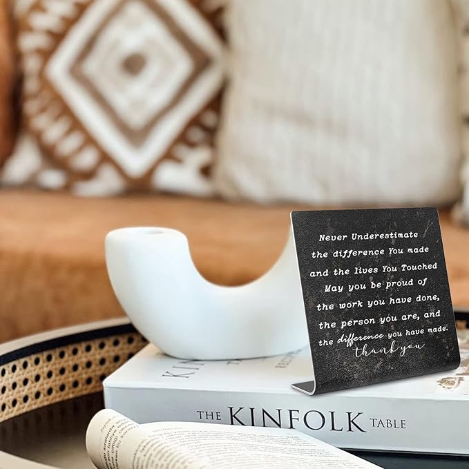 Thank You Gifts for Women Coworker, Retired Gifts Goodbye Coworkers Leaving New Job Gifts Office for Coworkers, Boss, Colleague, Decorations On Shelf Table Desk for Home Office dksg10