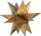 Braxio Modern Style Indoor Home Decor - Resin Gold Multi-Angle Stars Abstract Geometric Sculpture for Living Room Office Desk Bookshelf Table Decor Home Decorations 7 * 7 * 6 Inch