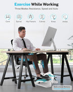 Gonex Under Desk Elliptical Exercise Machine Electric Sitting Seated Leg Pedal Exerciser with Resistance for Seniors Elderly Home 3 in 1 Mini Equipment with Remote 10 Manual Resistance 10 Auto Speeds